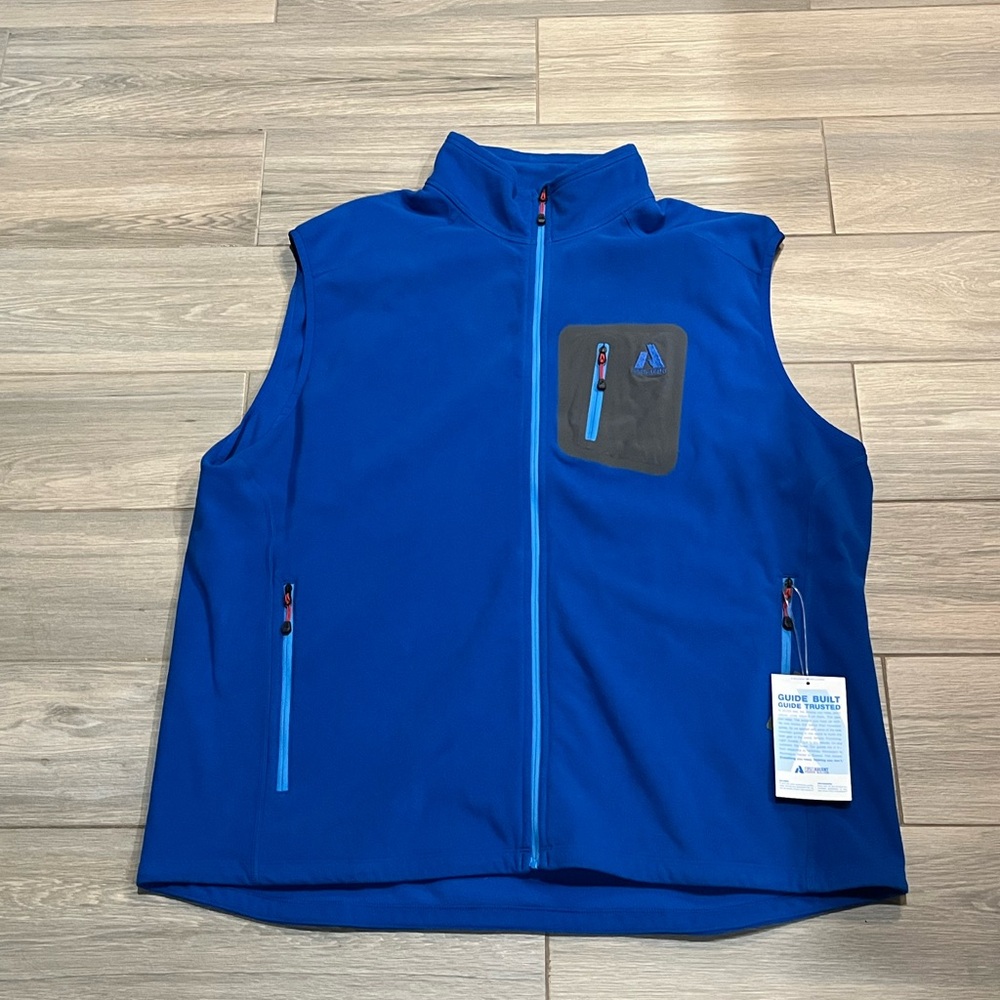 NEW Eddie Bauer First Ascent Men's Cloud Layer Pro Fleece Vest Size XXL Blue NWT